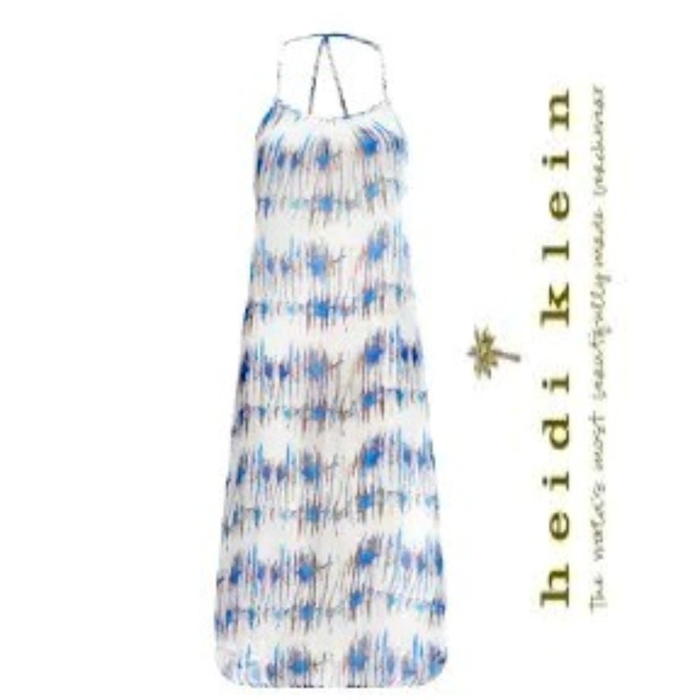New Heidi Klein Venice Beach Maxi Dress 100% Silk